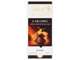 Lindt Excellence темный шоколад с карамелью и морской солью 100 г